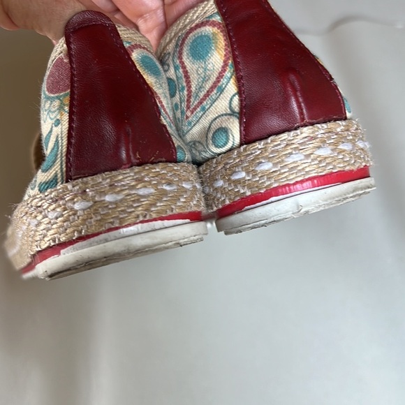 Goby Paisley Loafer Espadrille. Textile. Sz 38 - Picture 5 of 10